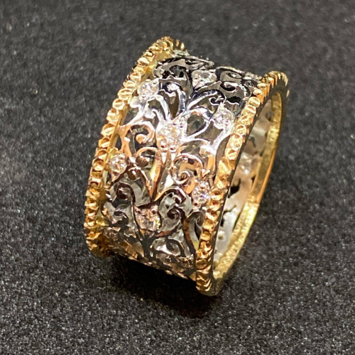 Bague Vintage en Zirconium Ekblad - Mika