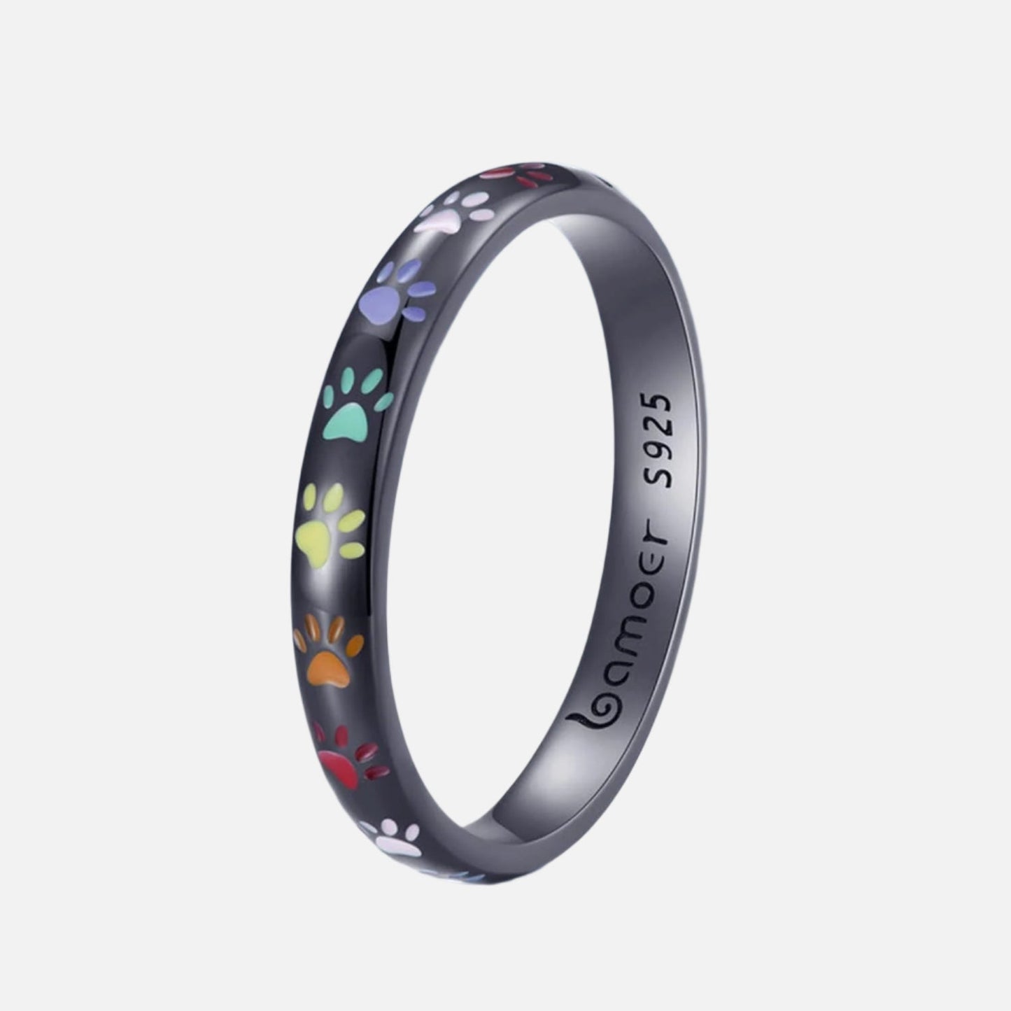 Bague en Argent Sterling avec Design de Patte