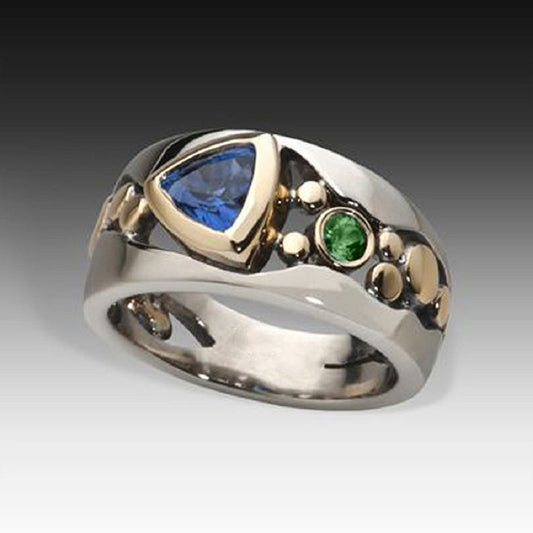 Luna™ | Bague Vintage en Cristal Bleu Exclusif