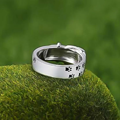 Bague Collier Inspirée des Chiens, Mignonne et Élégante
