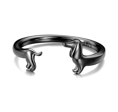 Bague Enroulée Teckel - Pour L'Amour De Votre Chien