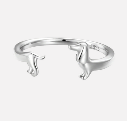 Bague Enroulée Teckel - Pour L'Amour De Votre Chien