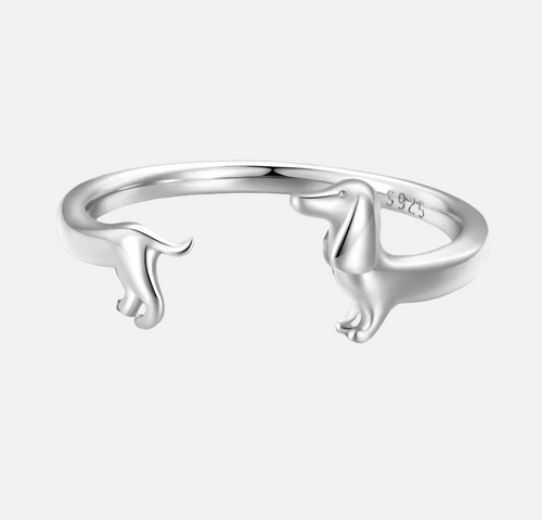 Bague Enroulée Teckel - Pour L'Amour De Votre Chien