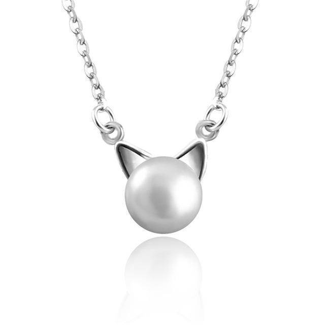 Magnifique Collier Chat en Perles avec Boucles d'Oreilles et Bague Bonus